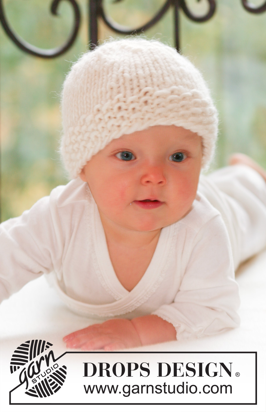 Copito de Nieve / DROPS Baby 16-14 - Knitted hat for baby and children in DROPS Snow