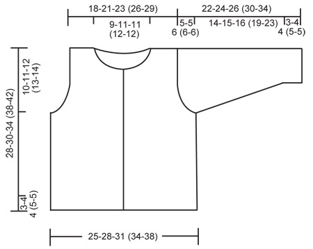 Diagram measurements for DROPS Baby 16-19