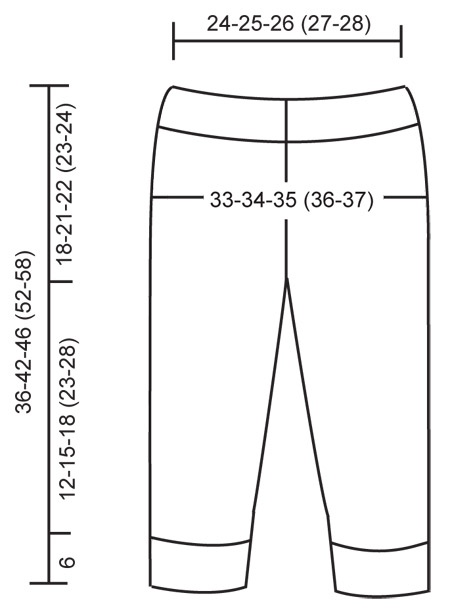 Diagram measurements for DROPS Baby 16-21