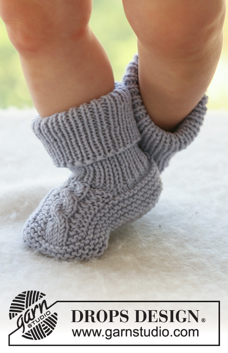 Little Gent Socks / DROPS Baby 17-11 - Free knitting patterns by DROPS ...