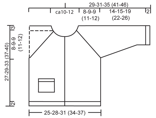 Diagram measurements for DROPS Baby 17-4