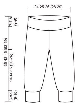 Diagram measurements for DROPS Baby 18-17