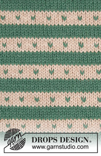 Hello Stripes / DROPS Baby 19-3 - Set med stickad tröja med ränder, lus och raglan, byxa och sockor till baby och barn i DROPS Fabel