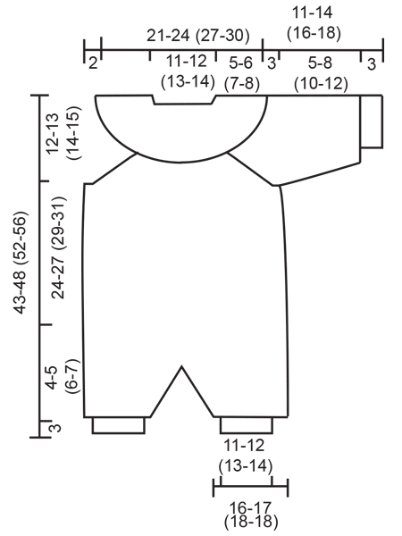 Diagram measurements for DROPS Baby 2-18