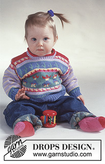 Free knitting and crochet patterns / DROPS Baby 2-4