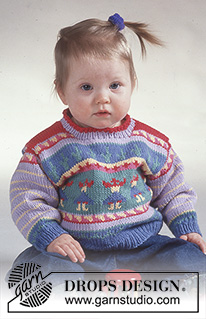 Free knitting and crochet patterns / DROPS Baby 2-4