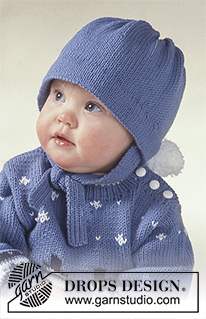Fun with Frosty / DROPS Baby 2-8 - DROPS Christmas jumper with snowman motif, socks and hat.