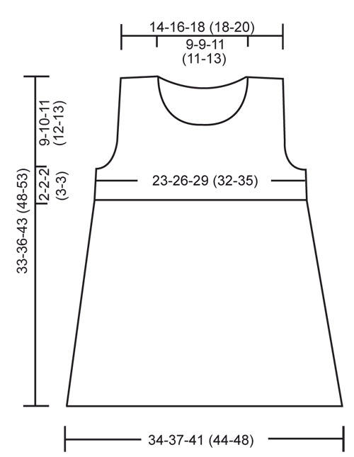 Diagram measurements for DROPS Baby 20-20