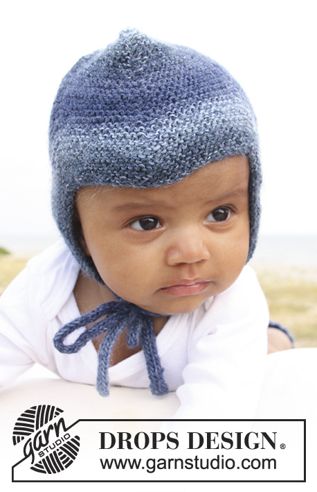 Blue Hat / DROPS Baby 20-5 - strikkeopskrifter DROPS Design