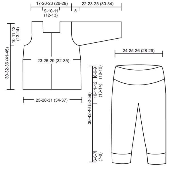Diagram measurements for DROPS Baby 20-8