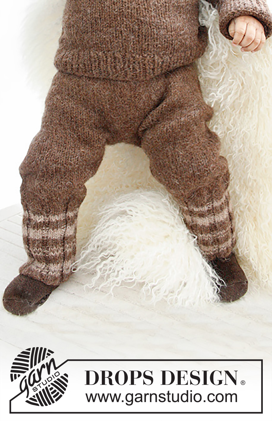 Little Willam / DROPS Baby 21-31 - Knitted pants with stripes for baby and children in DROPS Lima