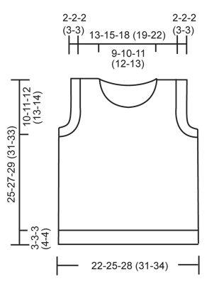 Diagram measurements for DROPS Baby 21-33