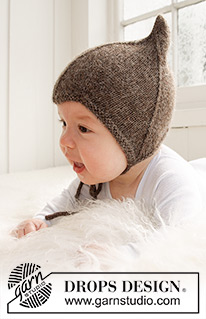 Alladin / DROPS Baby 21-34 - Stickad mössa till baby och barn i DROPS Alpaca