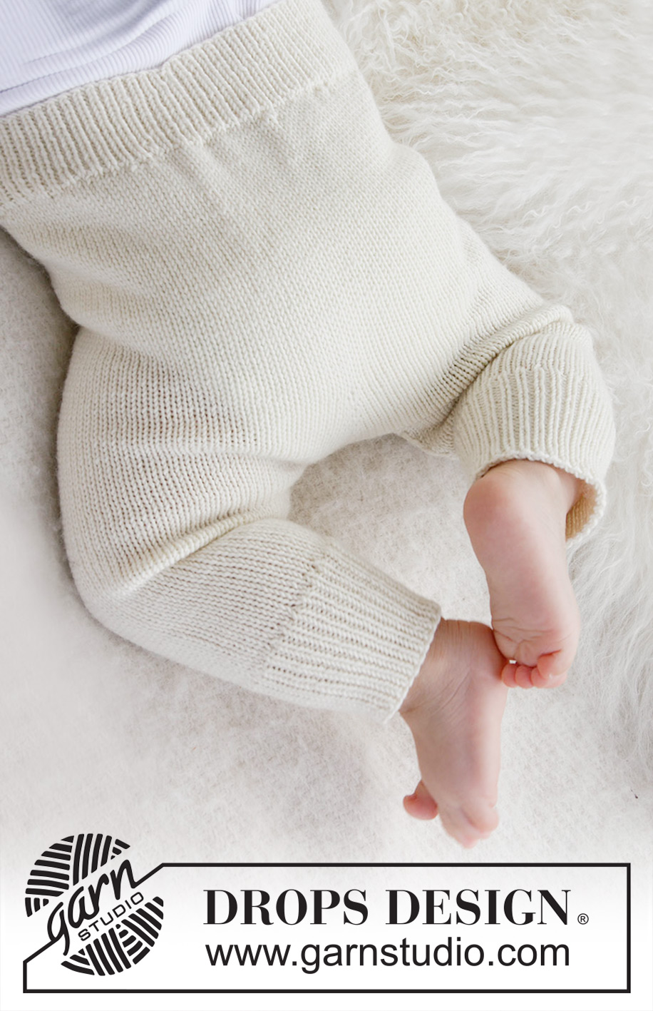 Cozy and Cute / DROPS Baby 21-36 - Gestrickte Hose für Babys und Kinder in DROPS BabyMerino