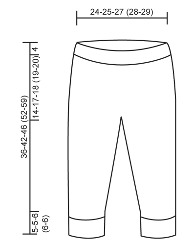 Diagram measurements for DROPS Baby 21-36
