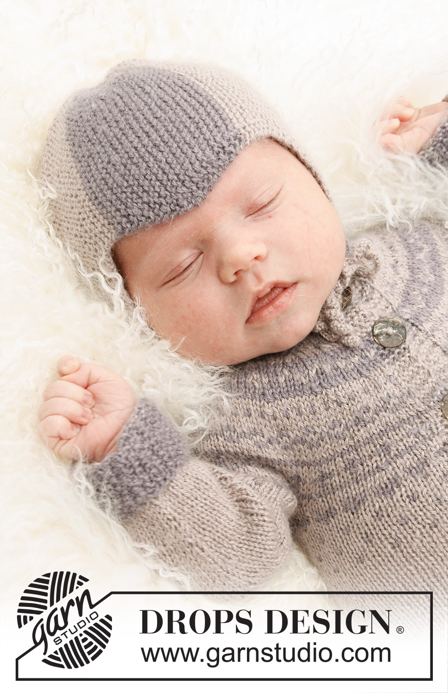Wonderchild / DROPS Baby 21-4 - Setti vauvalle ja lapselle: Neulotut myssy ja housupuku DROPS BabyAlpaca Silk -langasta. 