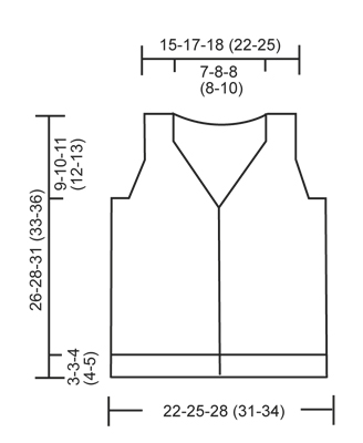 Diagram measurements for DROPS Baby 21-8
