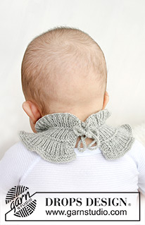Henrik VIII / DROPS Baby 21-9 - Knitted neck warmer or bib for baby and child in DROPS BabyMerino