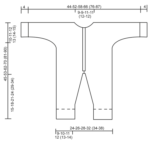 Diagram measurements for DROPS Baby 25-17