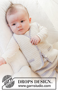 Gratis strikkeopskrifter og hækleopskrifter / DROPS Baby 25-22