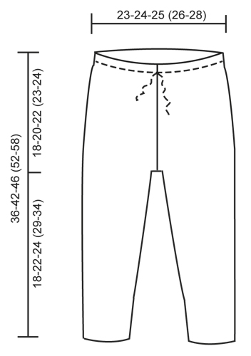 Diagram measurements for DROPS Baby 25-24