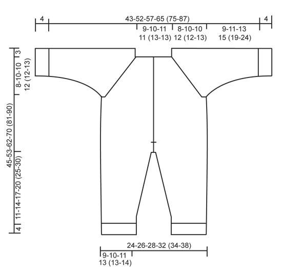 Diagram measurements for DROPS Baby 25-34