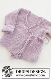 Hello Kitten / DROPS Baby 29-9 - Sættet består af: Hue til baby i retstrik, bølgemønster og øreklapper. Jakke med slåom og bukser i retstrik og hulmønster. Størrelse præmatur – 4 år. Sættet er strikket i DROPS BabyMerino.