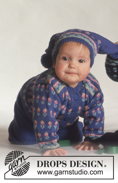 Fleurs d'hiver / DROPS Baby 3-12 - Free knitting patterns by DROPS Design