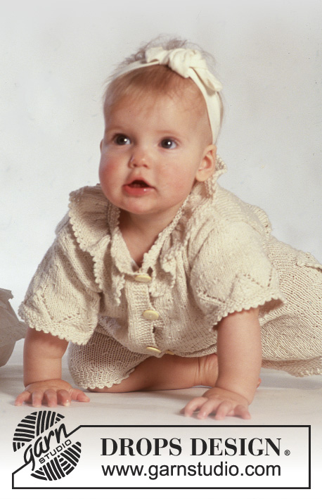 Harper's Lace / DROPS Baby 3-9 - Free knitting patterns by DROPS Design