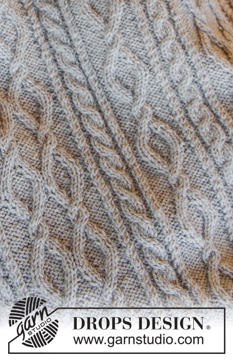 Afternoon Nap / DROPS Baby 31-16 - Knitted blanket with cables for baby. Piece is knitted in DROPS BabyMerino. Theme: Baby blanket
