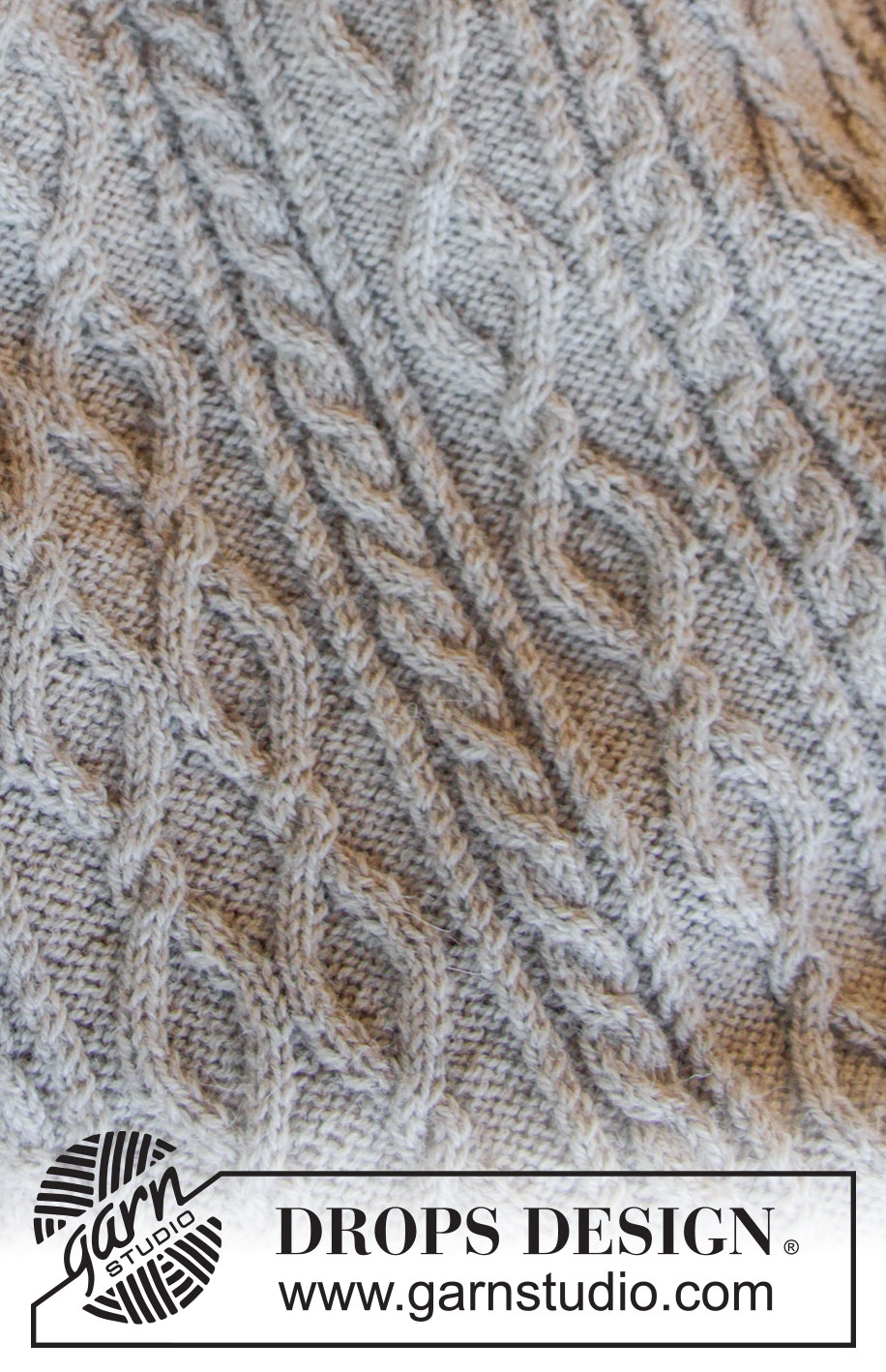 Afternoon Nap / DROPS Baby 31-16 - Knitted blanket with cables for baby. Piece is knitted in DROPS BabyMerino. Theme: Baby blanket