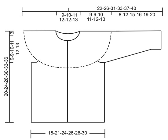Diagram measurements for DROPS Baby 33-19