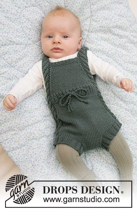 Baby Knitting Pattern pdf 2 Baby Romper Suits Ribbed and Patterned
