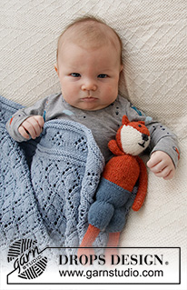 Baby Diamonds / DROPS Baby 36-6 - DROPS Merino Extra Fine lõngast kootud pitsmustriga beebitekk