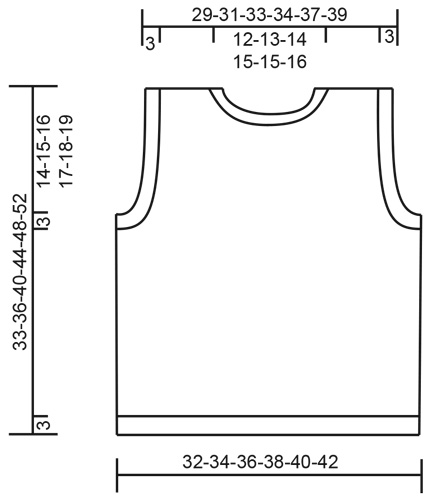 Diagram measurements for DROPS Baby & Children 38-24