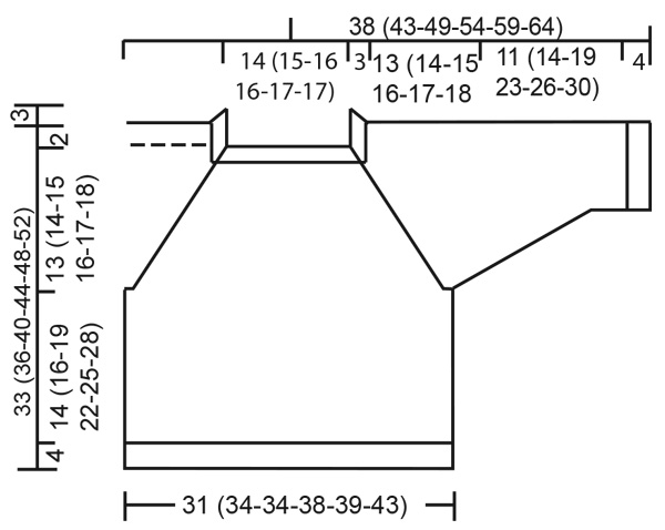 Diagram measurements for DROPS Baby & Children 38-7