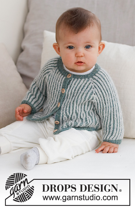 Harbour Highlights Cardigan / DROPS Baby 43-18 - Free knitting patterns ...