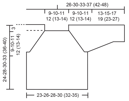 Diagram measurements for DROPS Baby 43-9