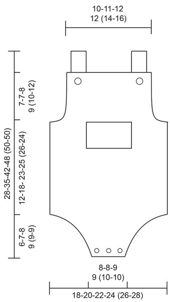 Diagram measurements for DROPS Baby 45-10