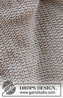 Dreamstone Blanket / DROPS Baby 51-7 - Kötött takaró babáknak, DROPS Belle fonalból A darabot oda-vissza haladva készítjük rizsmintával.