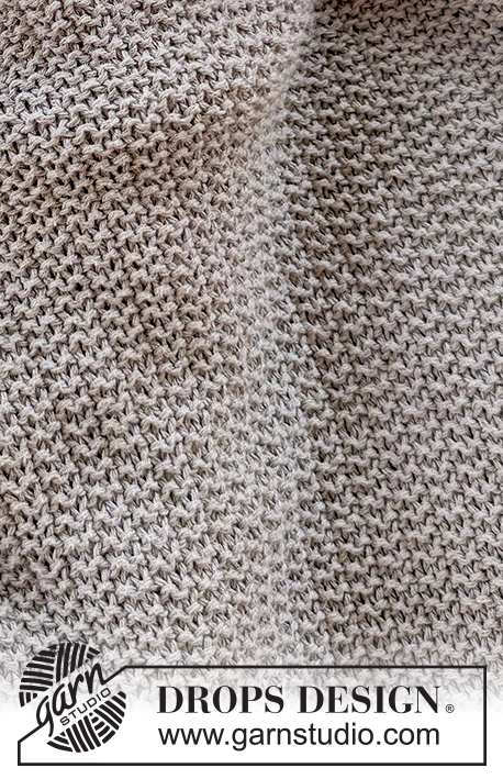 Dreamstone Blanket / DROPS Baby 51-7 - Kötött takaró babáknak, DROPS Belle fonalból A darabot oda-vissza haladva készítjük rizsmintával.