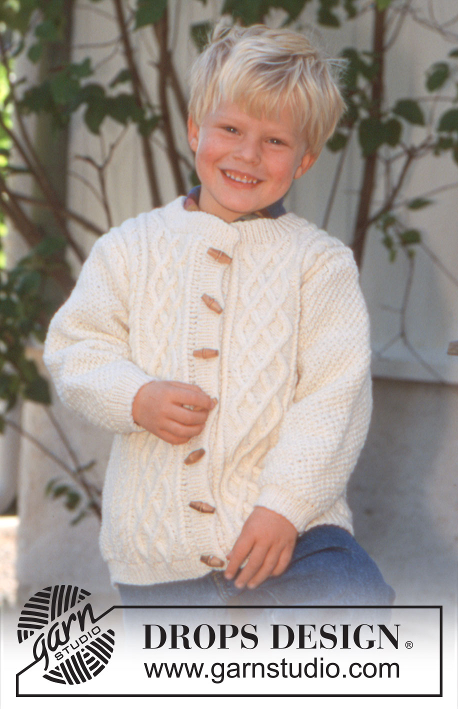 Little Peter / DROPS Baby 6-1 - Chaqueta en Karisma Superwash