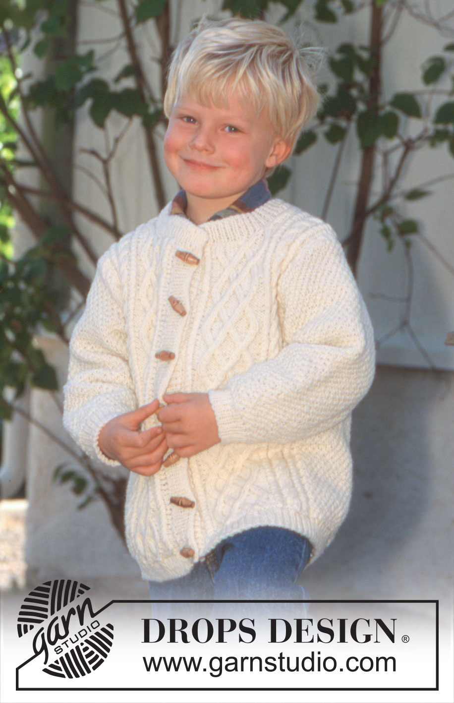 Little Peter / DROPS Baby 6-1 - Chaqueta en Karisma Superwash
