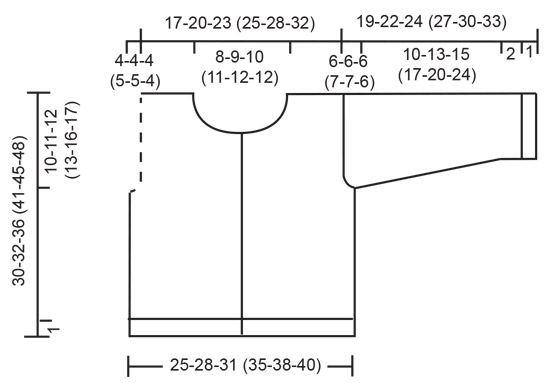 Diagram measurements for DROPS Baby 6-13