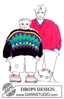 Free knitting and crochet patterns / DROPS Children 1-3