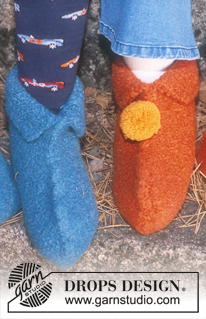 DROPS Children 12-19 - DROPS Felted Slipper Booties 
