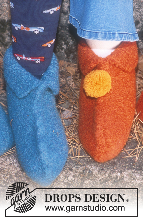 DROPS Children 12-19 - DROPS Felted Slipper Booties 