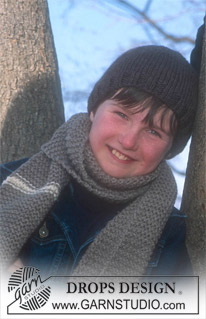DROPS Children 12-24 - Hat and scarf in Alaska 