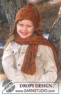 DROPS Children 12-45 - Bonnet et Écharpe DROPS en Alpaca