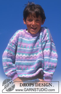 Free knitting and crochet patterns / DROPS Children 2-10